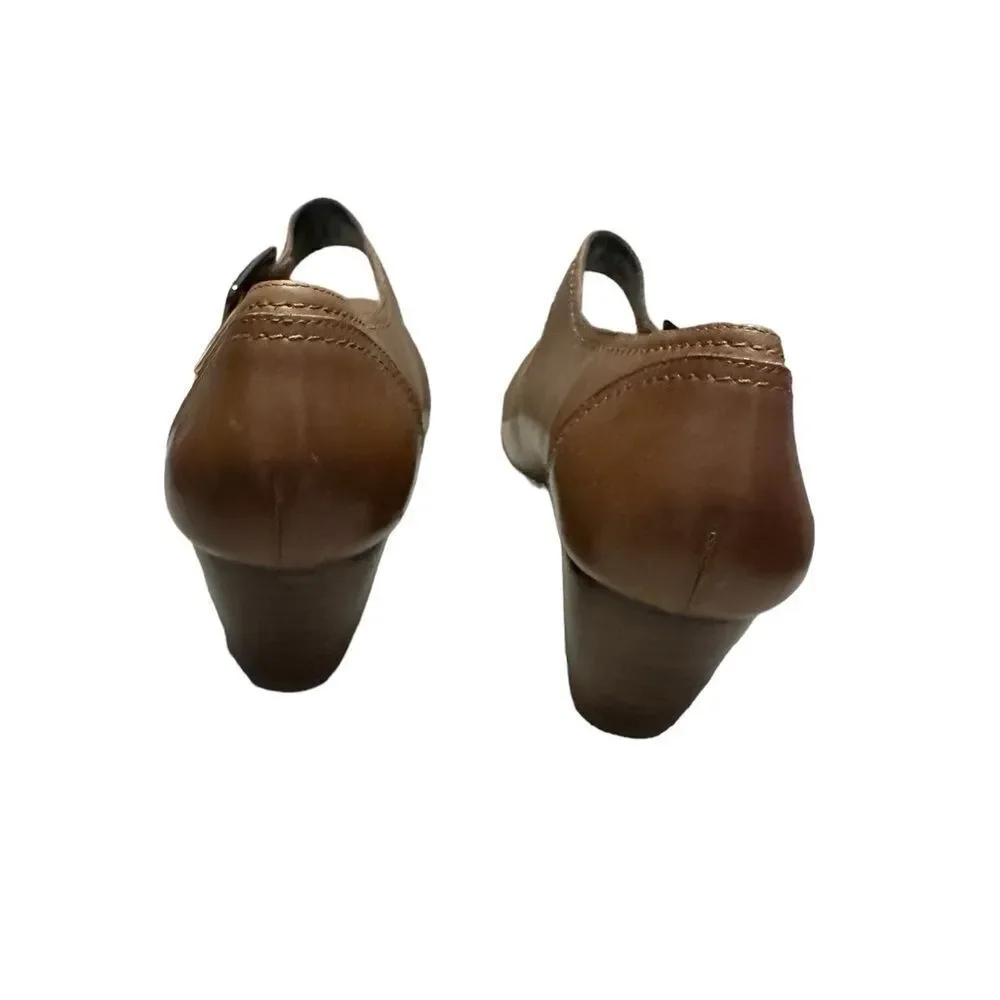 Ros Hommerson Havana Coffee burnished Lea wedge size 10SS new